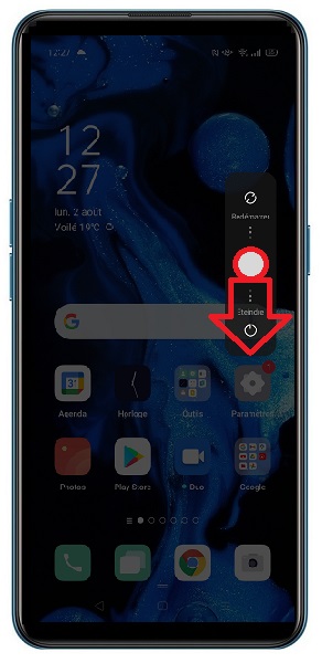 Comment éteindre le OPPO Reno 4 Pro ?