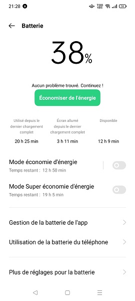Optimiser votre batterie sur Oppo.