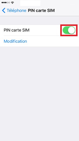 Modifier le code PIN de la SIM sur Apple iPhone 5