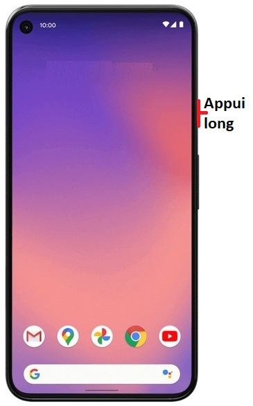 Comment éteindre le Google Pixel 5 ?