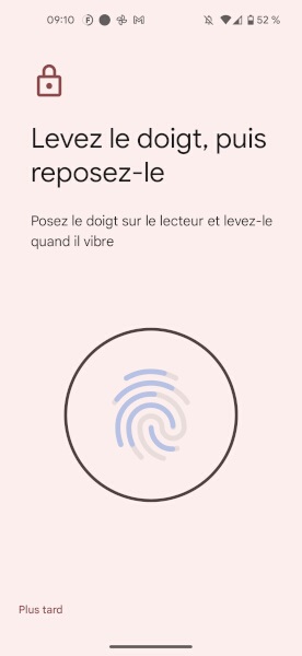 Configurer le capteur d’empreinte digitale
