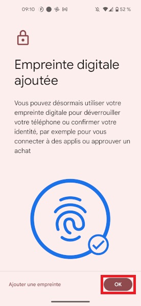 Configurer le capteur d’empreinte digitale