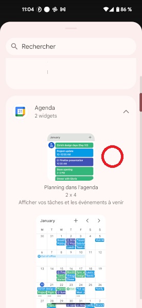 Ajouter et organiser des widgets