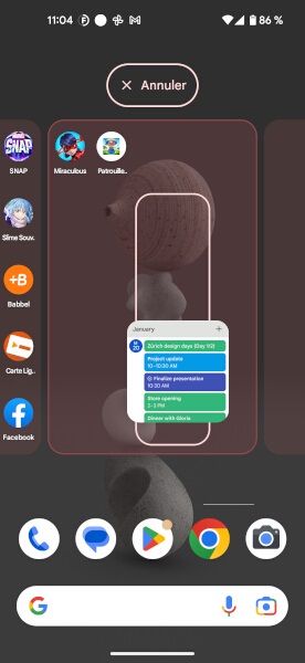 Ajouter et organiser des widgets