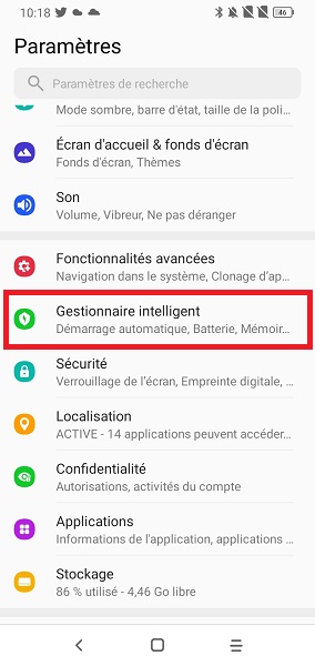 Pourcentage batterie sur Samsung Galaxy