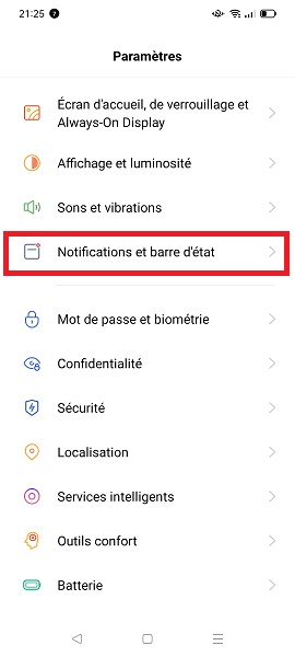 Comment afficher le pourcentage de batterie sur votre Oppo ?