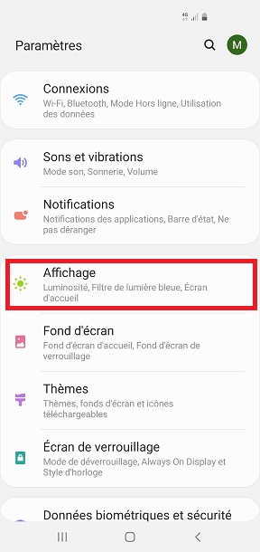 Activer la navigation par gestes