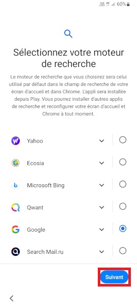 Ajouter un compte Google
