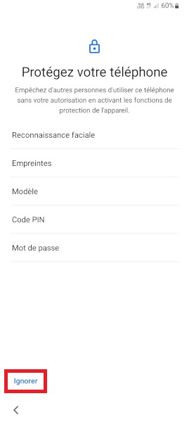 Configurer la sécurité et le verrouillage