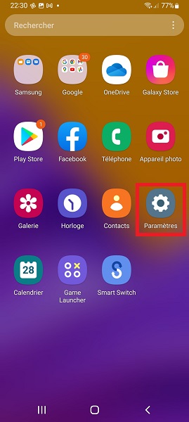 Créer un compte Samsung depuis le téléphone