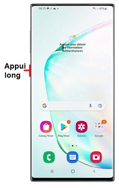 Comment éteindre le Samsung Note 10 ?