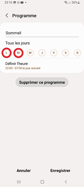 Programmer le mode Ne pas déranger la nuit (ou selon vos horaires)