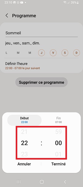 Programmer le mode Ne pas déranger la nuit (ou selon vos horaires)