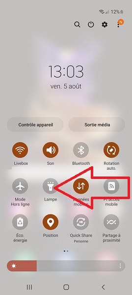 Le raccourci : activer le mode en deux gestes