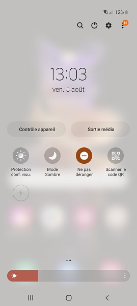 Le raccourci : activer le mode en deux gestes