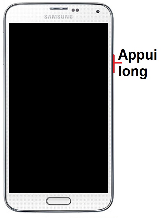Comment allumer le Samsung Galaxy S5 ?