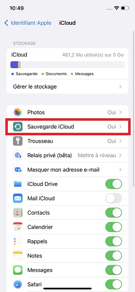 Comment sauvegarder son iPhone avec iCloud ?
