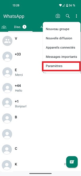 Sauvegarder WhatsApp sur Google Drive (Android)