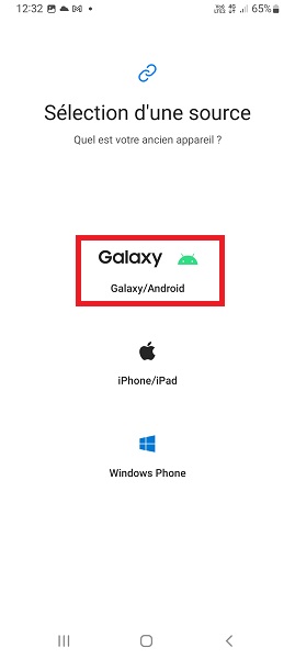 Connecter les deux téléphones entre eux
