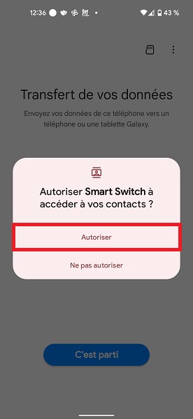 Connecter les deux téléphones entre eux