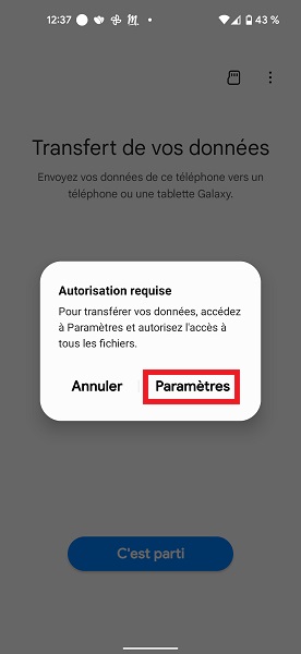 Connecter les deux téléphones entre eux
