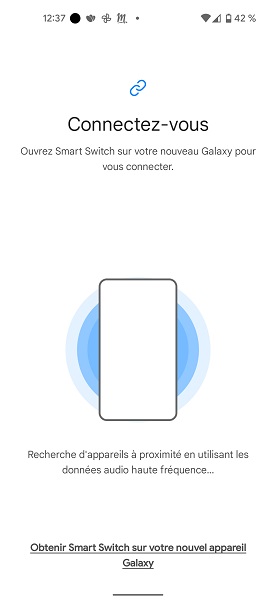 Connecter les deux téléphones entre eux