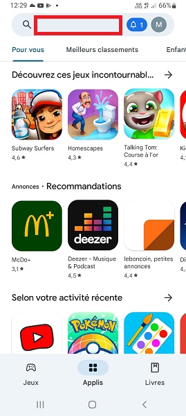 Installer Smart Switch sur les deux téléphones