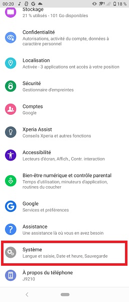 Activer la sauvegarde Google Drive sur Xperia