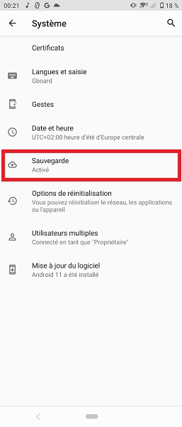 Activer la sauvegarde Google Drive sur Xperia