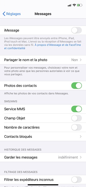 Désactiver les services (Apple)