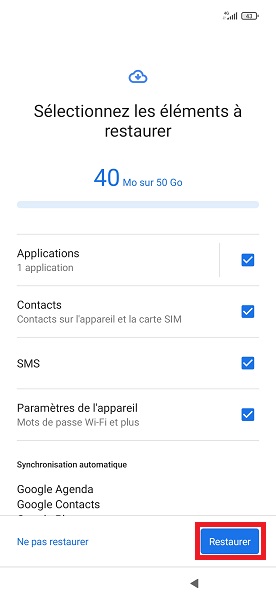 Comment restaurer vos données Xiaomi sur le Google Drive ?