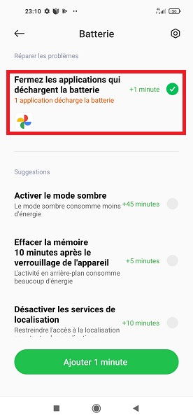 Résoudre les problèmes de batterie et suggestion d’autonomie.