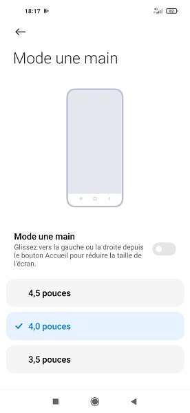 Utiliser le mode à une main au quotidien