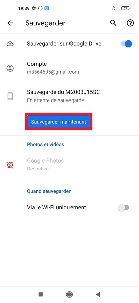 Comment sauvegarder votre Xiaomi sur le Google Drive ?