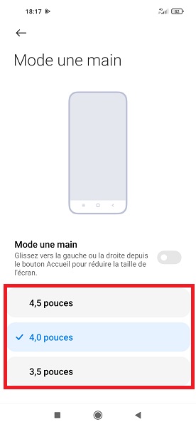 Activer le mode à une main sur Xiaomi
