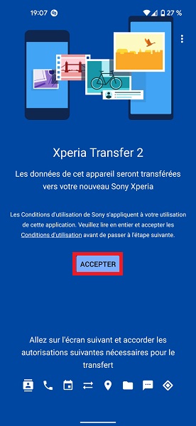 Transférer depuis un iPhone via iCloud